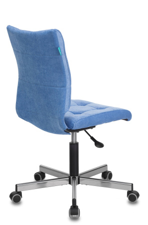 Кресло Бюрократ CH-330M/VELV86 голубой Velvet 86 крестовина металл (Компьютерное кресло CH-330M синий)