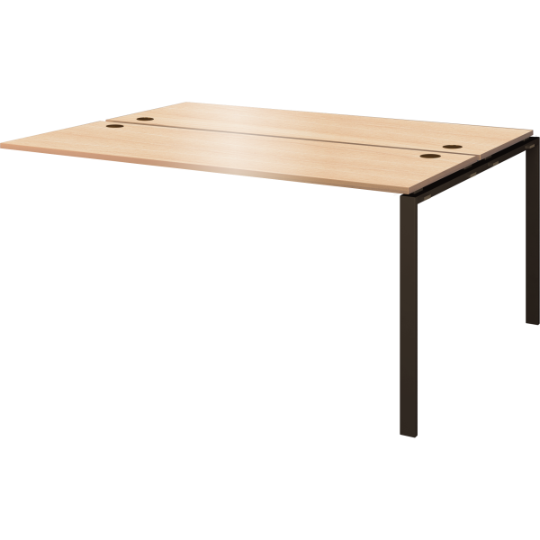 Модуль двойной на 2 рабочих места Арго-М АМБЭ-004 1600x1496x760 (Бук/Антрацит)