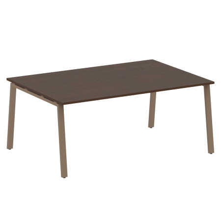Стол для переговоров (1 столешница) на А-образном м/к Metal System Style БА.ПРГ-1.5 1800x1235x750 (Венге Цаво/Мокко металл)