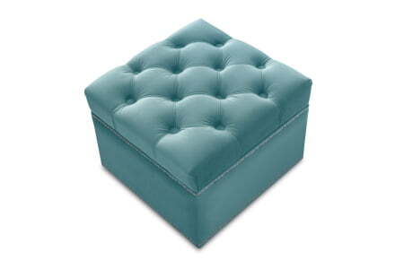 Пуф Marcele 400 (420x420x450) Аквамарин (Аквамарин)