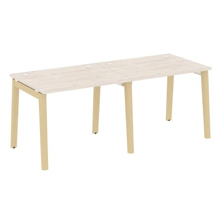 Рабочая станция на деревянных опорах Onix Wood OW.RS-2.1.8 1960x800x750 (Дуб Аризона/Дуб Светлый)