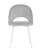 Стул Меган велюр светло-серый белые ножки (Стул Меган светло-серый)