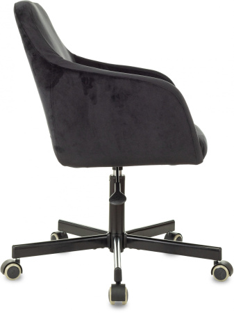 Кресло CH-380M черный Italia Black крестов. металл (Черный) Кресло CH-380M черный Italia Black крестов. металл (Черный)