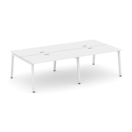 Рабочая станция 2-х сторонняя SN-5A.DRS-054 (3160х1632х750) (Белый/Металл Белый)