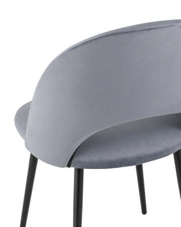 Стул Меган велюр серый (Стул Меган серый)