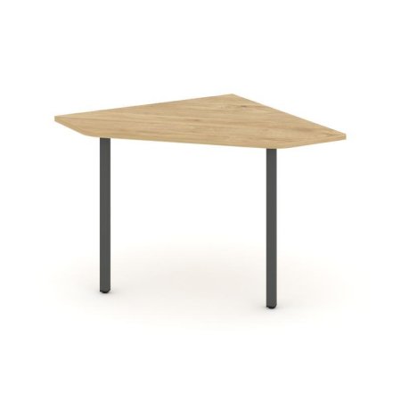 Угловой элемент переговорного стола SN-4.UPRG-001 (980х980х750) (Тиквуд Светлый/Металл Антрацит)