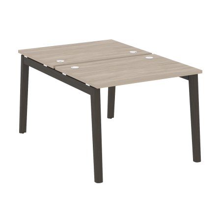 Рабочая станция на деревянных опорах Onix Wood OW.D.RS-2.1.7 980x1475x750 (Дуб Аттик/Дуб Темный)