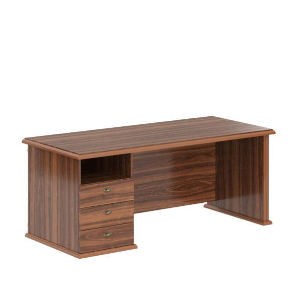 Стол руководителя однотумбовый (правый Raut RDT 188R 1800x800x750 (Орех Даллас)