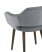 Стул с подлокотниками Саймон велюр тёмно-серый (Стул Саймон темно-серый)