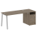 Рабочая станция Metal System Style БА.РС-СТП-1.3 1812x720x750 (Дуб Наварра/Мокко металл) Рабочая станция Metal System Style БА.РС-СТП-1.3 1812x720x750 (Дуб Наварра/Мокко металл)