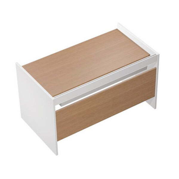 Стол письменный на опорах ДСП c ProSystem Profiquadro КВ 1202 БВ 1450x806x835 (Белый премиум / Вишня скандинавская)