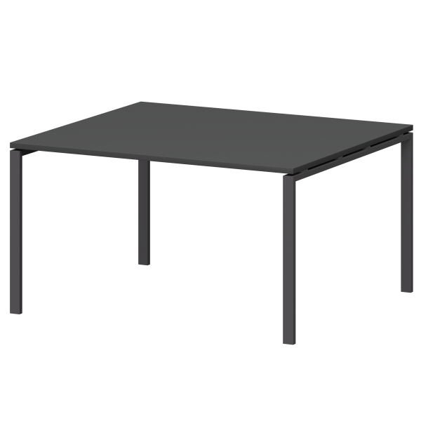 Стол переговорный на металлокаркасе Смарт СМСП-П-16.123.Пр25 1600x1236x750 (Графит/Антрацит)
