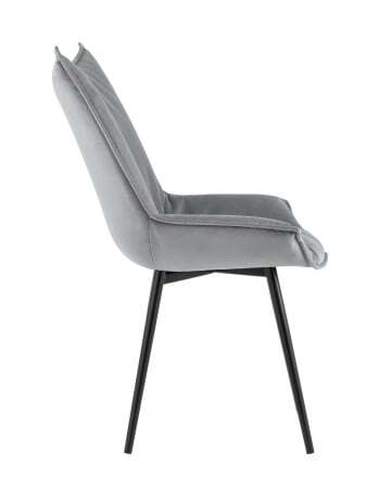 Стул Осло велюр серый (Стул Осло серый)