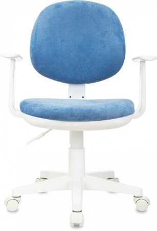 Кресло детское CH-W356AXSN голубой Velvet 86 крестов. пластик пластик белый (Голубой)