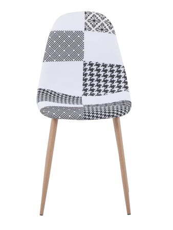 Стул Валенсия пэчворк черно-белый (Стул Валенсия черно-белый)
