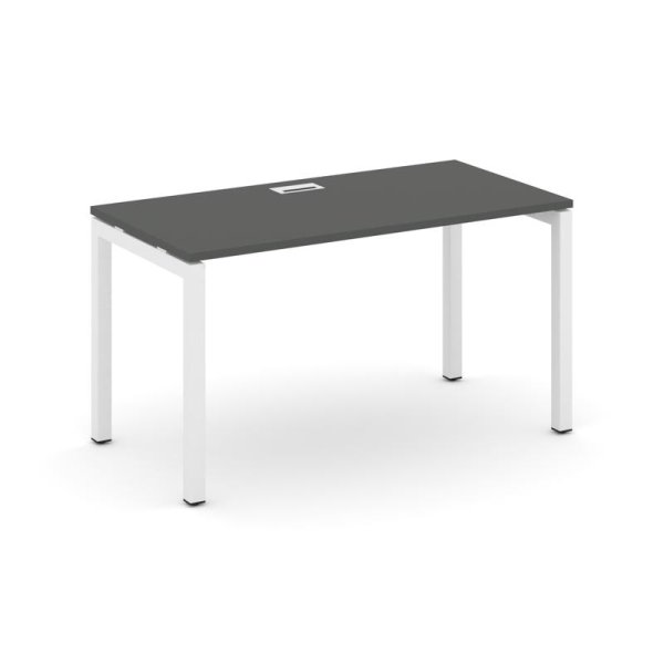 Стол письменный SN-5P.SP-023 (1380х800х750) (Антрацит/Металл Белый) Стол письменный SN-5P.SP-023 (1380х800х750) (Антрацит/Металл Белый)