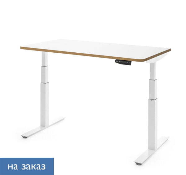 SKID Стол письменный 160х75 (Белый Калифорнийский дуб/Белый металл)