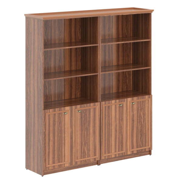 Шкаф высокий 2-х секционный с малыми дверьми Raut RHC 180.5 1808x466x2023 (Орех Даллас)