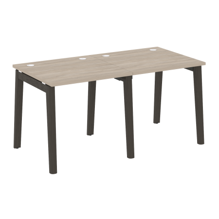Рабочая станция на деревянных опорах Onix Wood OW.RS-2.0.8 1560x800x750 (Дуб Аттик/Дуб Темный)