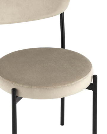 Стул Бриф велюр бежевый (Стул Бриф бежевый)