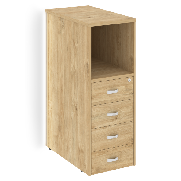 Тумба с подсветкой 4 ящика завершающая, левая Onix O.R-TV-4.SL 436x767x1185 (Тиквуд Светлый) Тумба с подсветкой 4 ящика завершающая, левая Onix O.R-TV-4.SL 436x767x1185 (Тиквуд Светлый)