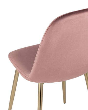 Стул Валенсия велюр пыльно-розовый золотые ножки (Стул Валенсия пыльно розовый)