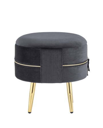 Пуф Тильда велюр антрацит (Пуф Тильда антрацит)