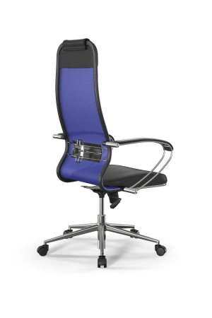 Кресло для руководителя Метта Sit 10 B1-115K - T+Extra /Um00/Wm12/K1cL(M09.B23.G18.W01) (Васильковый | Черный)
