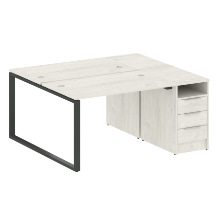 Рабочая станция Metal System Style БО.РС-СТП-2.2 1612x1475x750 (Дуб Наварра/Антрацит металл)