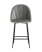 Стул полубарный Логан велюр серый (Стул полубарный Логан серый)
