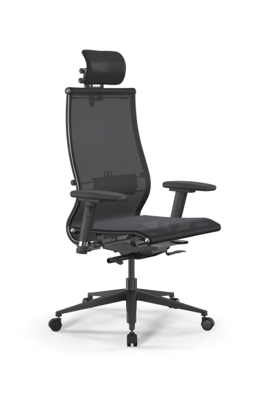 Кресло для руководителя Метта SynchroSit 10 L2-107D - TV /Km00/Nb00/D03P/H3mL-3D(M24.B11.G19.W02) (Черный)