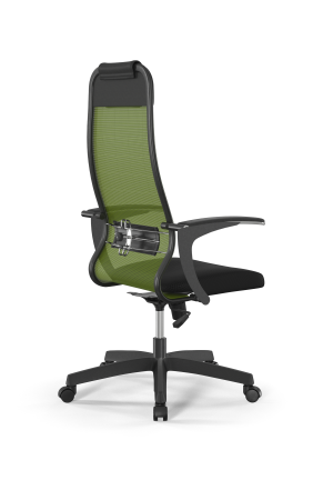 Кресло для руководителя Метта Sit 10 B1-111U - X2+UMF(X1) /Ub00/Wh00/U0mL-b(M09.B02.G15.W01) (Зеленый | Черный)