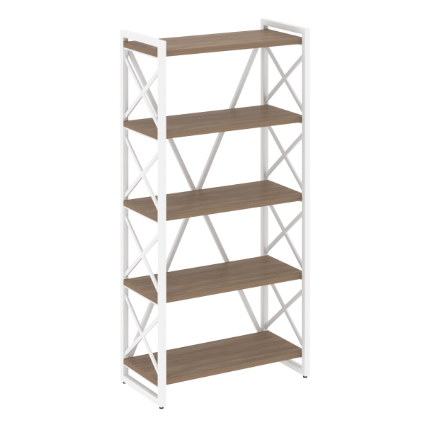 Стеллаж на регулируемых опорах-5 полок VR.L-MST.O-5.8 800x400x1650 (Дуб Аризона/Белый металл)