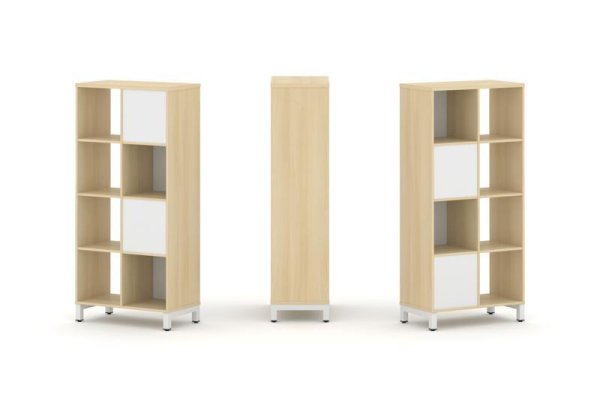 Набор стеллажа 2-х сторонний, 4 яруса SN.NSD-421 (754х400х1615) (Акация Лорка/Белый/Металл Белый) Набор стеллажа 2-х сторонний, 4 яруса SN.NSD-421 (754х400х1615) (Акация Лорка/Белый/Металл Белый)