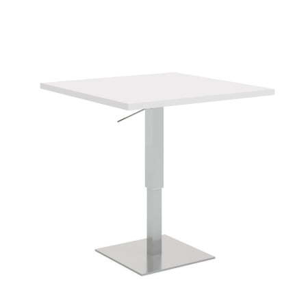FERMO METAL Стол для переговоров Sit-to-Stand (Белый/Серый металл)