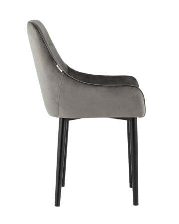 Стул Джоан велюр тёмно-серый (Стул Джоан темно-серый)