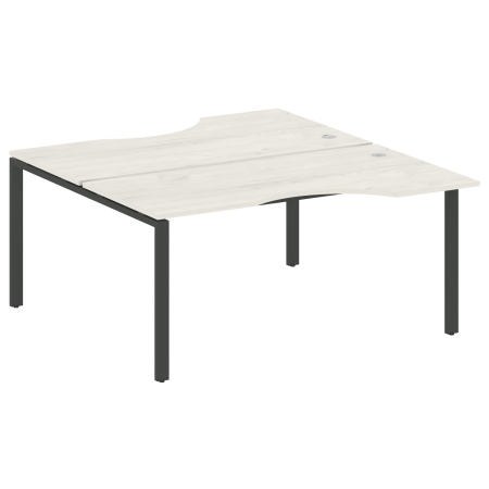 Рабочая станция криволинейная Metal System Style БП.РАС-СА-2.1 1600x1835x750 (Дуб Наварра/Антрацит металл)