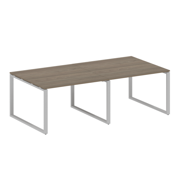 Переговорный стол 2 столешницы Metal System Style БО.ПРГ-2.2 2400x1235x750 (Вяз/Серый металл) Переговорный стол 2 столешницы Metal System Style БО.ПРГ-2.2 2400x1235x750 (Вяз/Серый металл)