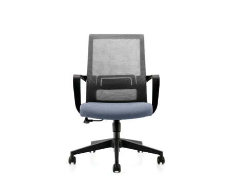 Интер LB / черный пластик / серая сетка / серая ткань (Серый)