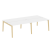 Рабочая станция на деревянных опорах Onix Wood OW.D.RS-4.3.7 2760x1475x750 (Тиквуд Светлый/Дуб Темный) Рабочая станция на деревянных опорах Onix Wood OW.D.RS-4.3.7 2760x1475x750 (Тиквуд Светлый/Дуб Темный)