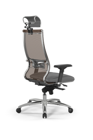 Кресло для руководителя Метта Samurai L2-6D - TS+Infinity /Kc00/Wm06/D04P/H2cL-3D(M06.B31.G04.W03) (Светло-коричневый | Серый) Кресло для руководителя Метта Samurai L2-6D - TS+Infinity /Kc00/Wm06/D04P/H2cL-3D(M06.B31.G04.W03) (Светло-коричневый | Серый)