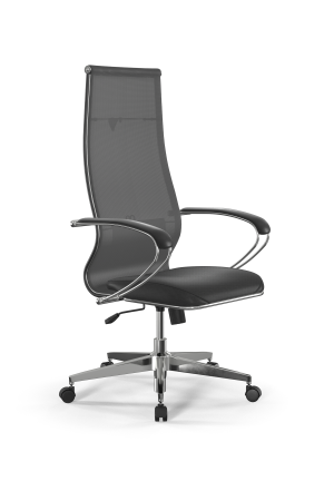 Кресло для руководителя Метта Sit 10 B1-163K - T+Extra /Km00/Wm12/K1cL(M09.B22.G18.W02) (Серый | Черный)