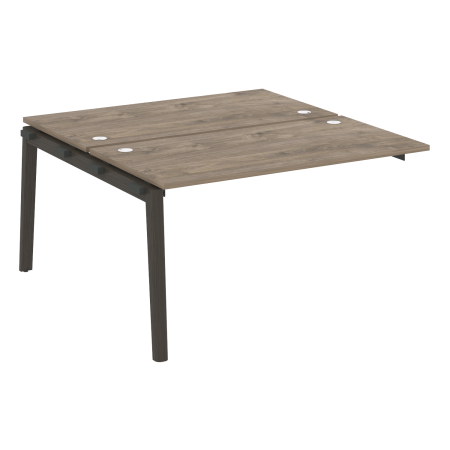 Наборный элемент рабочей станции на деревянных опорах Onix Wood OW.2.NRS-3.7 1380x1475x750 (Тиквуд Темный/Дуб Темный)