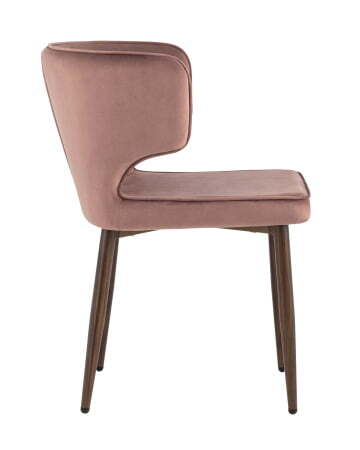 Стул Матео велюр пыльно-розовый ножки дерево (Стул Матео пыльно-розовый)