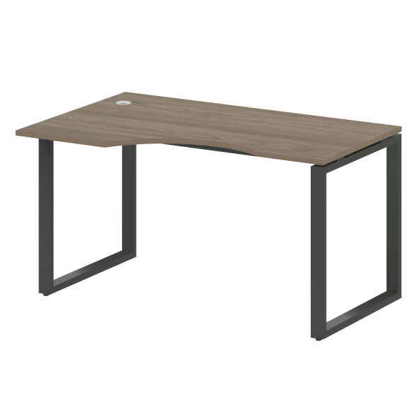 Стол криволинейный левый Metal System Style БО.СА-2 Л 1400x900x750 (Вяз/Антрацит металл) Стол криволинейный левый Metal System Style БО.СА-2 Л 1400x900x750 (Вяз/Антрацит металл)