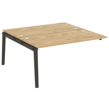 Наборный элемент рабочей станции на деревянных опорах Onix Wood OW.2.NRS-4.8 1580x1635x750 (Тиквуд Светлый/Дуб Темный)