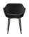 Стул с подлокотниками Саймон велюр черный (Стул Саймон черный)