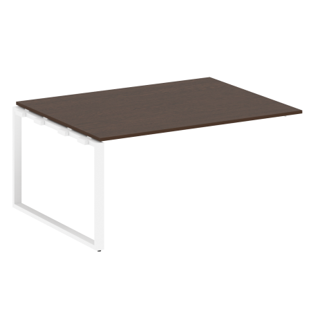 Проходной наборный элемент переговорного стола Metal System Style БО.ППРГ-4 1600x1235x750 (Венге Цаво/Белый металл)