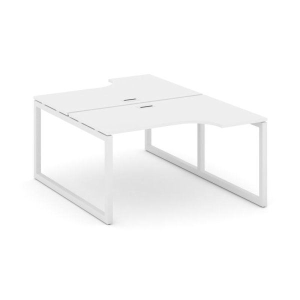 Рабочая станция эргономичная SN-5O.DRPA-011 (1380х1432/1992х750) (Белый/Металл Белый)