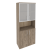 Шкаф высокий широкий Onix O.ST-1.4R 800x420x1977 (Тиквуд Темный) Шкаф высокий широкий Onix O.ST-1.4R 800x420x1977 (Тиквуд Темный)